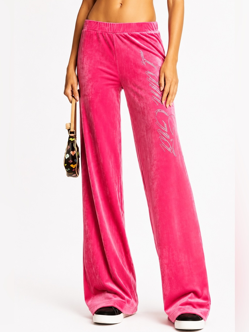 I.AM.GIA Hot Pink Velour Lounge Pants Size XXS